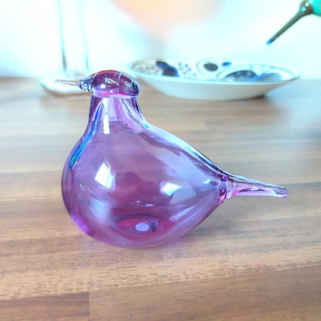 iittala(イッタラ)のLittletern リトルターン　アメジスト　イッタラ　Oiva Toikka インテリア/住まい/日用品のインテリア小物(置物)の商品写真