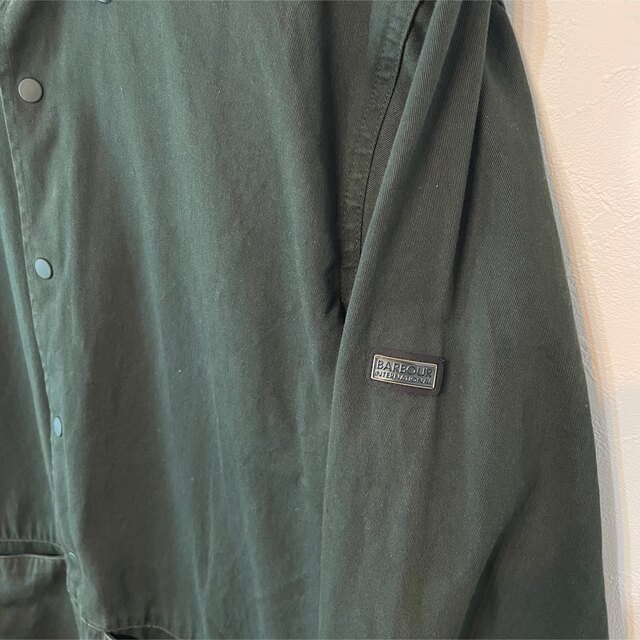 Barbour international シャツジャケット M〜L グリーン