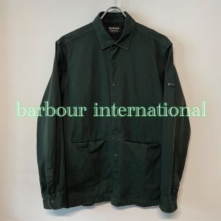 バーブァー(Barbour)のBarbour international シャツジャケット M〜L グリーン(ブルゾン)