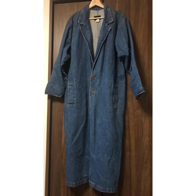 Levi's(リーバイス)のデニムコート　ロングコート　SUNBELT 古着 レディースのジャケット/アウター(Gジャン/デニムジャケット)の商品写真