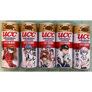 ユーシーシー(UCC)のucc缶コーヒー　エヴァンゲリオン缶5個セット(アニメ/ゲーム)