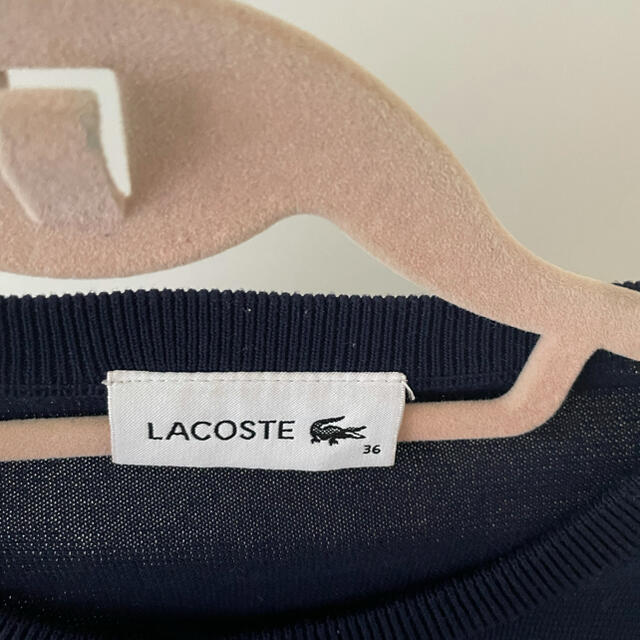 LACOSTE(ラコステ)の*最終お値引き*LACOSTE 7部丈ネイビーカーディガン レディースのトップス(カーディガン)の商品写真