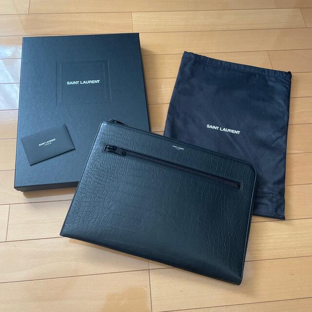 高知インター店】 Saint クロコダイル クラッチバック PARIS LAURENT