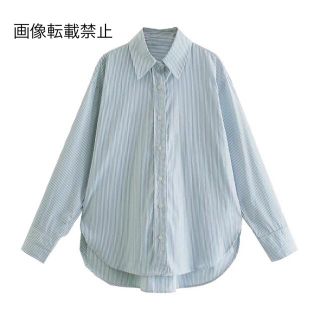 ザラ(ZARA)の🌰9月新作🌾5891◆ストライプ 柄 シャツ ブラウス(シャツ/ブラウス(長袖/七分))