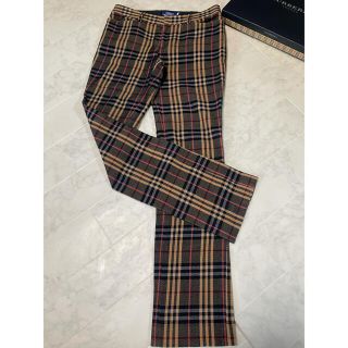 バーバリー(BURBERRY)の★美品 バーバリーロンドン ノバチェック ストレッチパンツ 38(カジュアルパンツ)