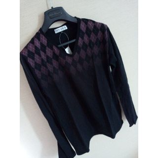 エムケーミッシェルクランオム(MK MICHEL KLEIN homme)の【未使用タグ付】MK KLEIN PLUS HOMME Vネック  長袖(Tシャツ/カットソー(七分/長袖))