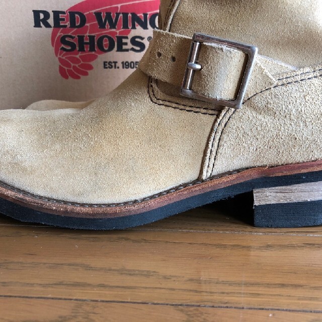 REDWING(レッドウィング)のREDWING　2965 ベージュスエード　ショートエンジニア メンズの靴/シューズ(ブーツ)の商品写真