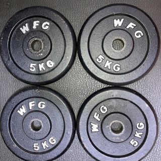 WFG ダンベルプレート 5kg4枚 計20kg(トレーニング用品)