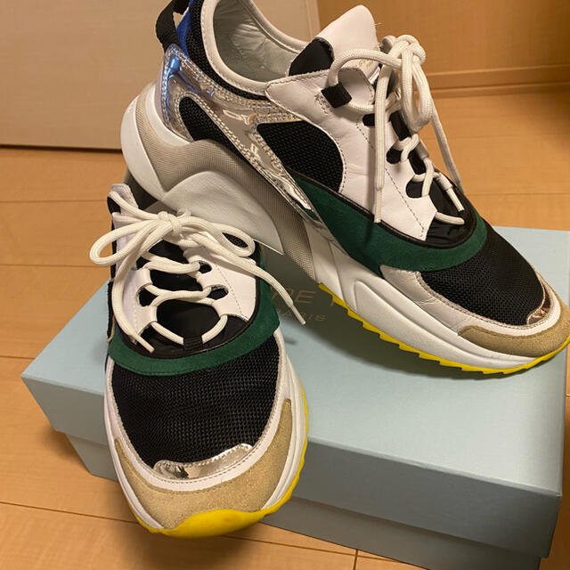【新品】フィリップモデル PHILIPPE MODEL EZE CC1 スニーカー ベージュxブラック【サイズ42】【メンズ】