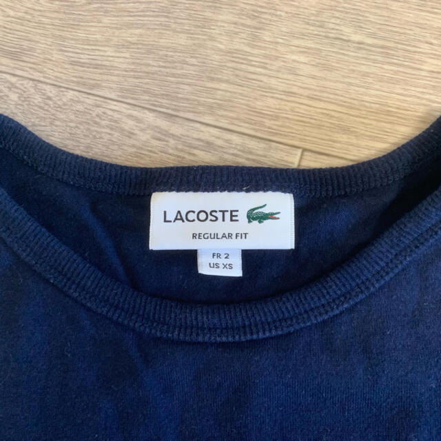 LACOSTE(ラコステ)の【着用回数3回】LACOSTE ワンポイントTシャツ　ネイビー メンズのトップス(Tシャツ/カットソー(半袖/袖なし))の商品写真