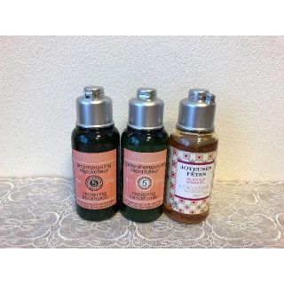 ロクシタン(L'OCCITANE)の【新品】ロクシタン　ミニ３点セット　シャンプー／コンディショナー／シャワージェル(シャンプー/コンディショナーセット)