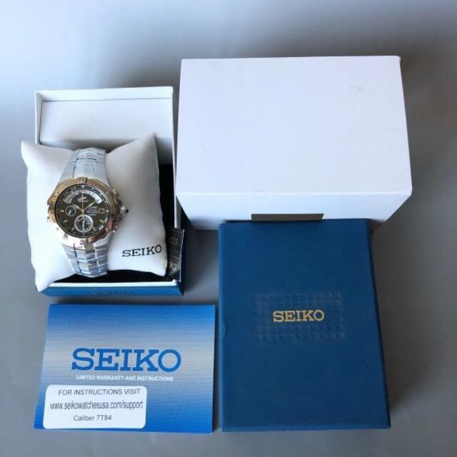 【新品】セイコー SEIKO 上級コーチュラ メンズ腕時計 クロノグラフ