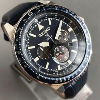 セイコー(SEIKO)の【新品】SEIKO PROSPEX ソーラー セイコー メンズ腕時計 レザー(腕時計(アナログ))