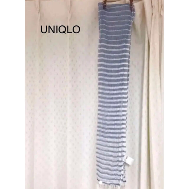 UNIQLO(ユニクロ)のUNIQLO  ストール  ストライプ レディースのファッション小物(ストール/パシュミナ)の商品写真