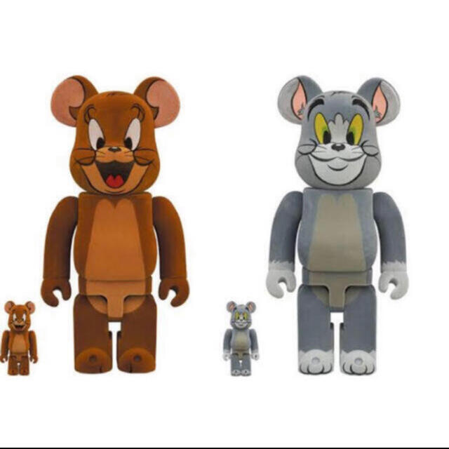 BE@RBRICK TOM & JERRY フロッキー 100％ ＆ 400％フィギュア