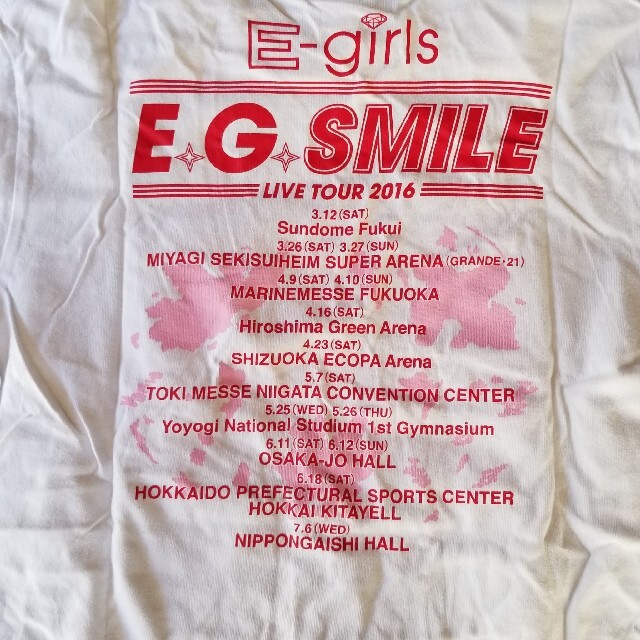 E-girls(イーガールズ)のE-girls TOUR Tシャツ レディースのトップス(Tシャツ(半袖/袖なし))の商品写真