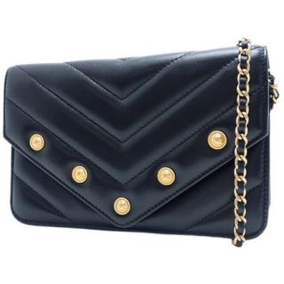 シャネル(CHANEL)のシャネル長財布 Vステッチ チェーンウォレット ブラック 40802005610(財布)