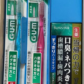 サンスター(SUNSTAR)のサンスター　生葉　当帰の力で　ガム　歯磨き粉＆歯ブラシ2本　歯槽膿漏(口臭防止/エチケット用品)