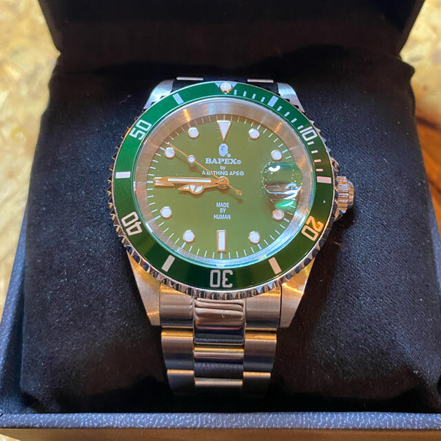 APE BAPEX 腕時計 GREEN 定価45，800円 直販純正品 - www