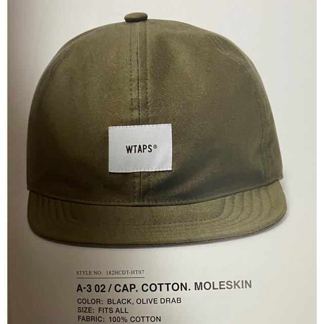 W)taps(ダブルタップス)のWTAPS A-3 キャップ ダブルタップス CAP OLIVE ネイバーフッド メンズの帽子(キャップ)の商品写真