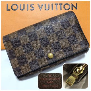 ルイヴィトン(LOUIS VUITTON)の美品⭐️ルイヴィトン トレゾール ダミエ コンパクトウォレット(財布)