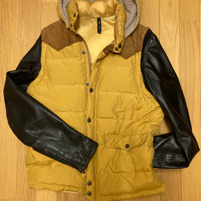 glamb(グラム)のglamb 袖レザーダウン メンズのジャケット/アウター(ダウンジャケット)の商品写真