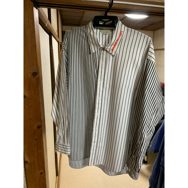 JieDa CRAZY SWITCHING STRIPE LONG SHIRT