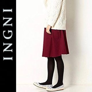 イング(INGNI)の新品☆INGNIフレアスカートワイン イングマジェスティックレゴングレイル(ひざ丈スカート)