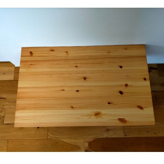 MUJI (無印良品)(ムジルシリョウヒン)の無印良品　パイン材ローテーブル　折りたたみ式  インテリア/住まい/日用品の机/テーブル(折たたみテーブル)の商品写真