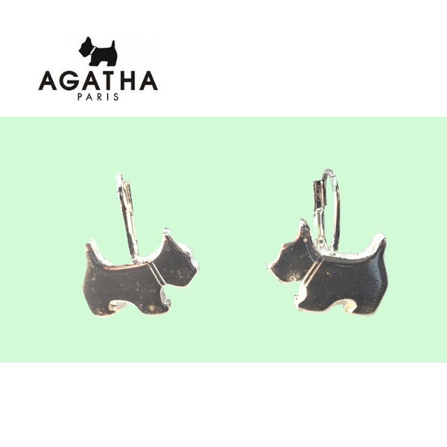 AGATHA(アガタ)の【AGATHAアガタ】犬DOGドッグ★ピアス★Silverシルバー★エレガント レディースのアクセサリー(ピアス)の商品写真