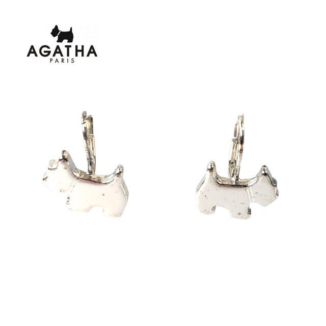 AGATHA(アガタ)の【AGATHAアガタ】犬DOGドッグ★ピアス★Silverシルバー★エレガント レディースのアクセサリー(ピアス)の商品写真