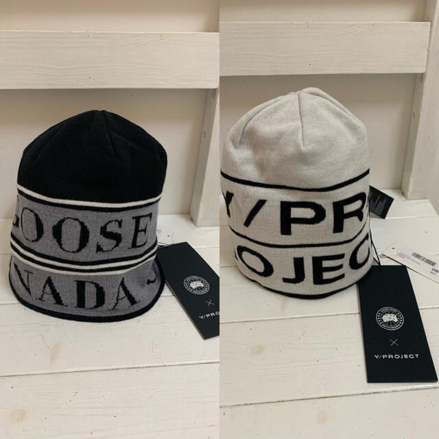 CANADA GOOSE(カナダグース)のY/PROJECT × Canada Goose 新品リバーシブルニットキャップ メンズの帽子(ニット帽/ビーニー)の商品写真