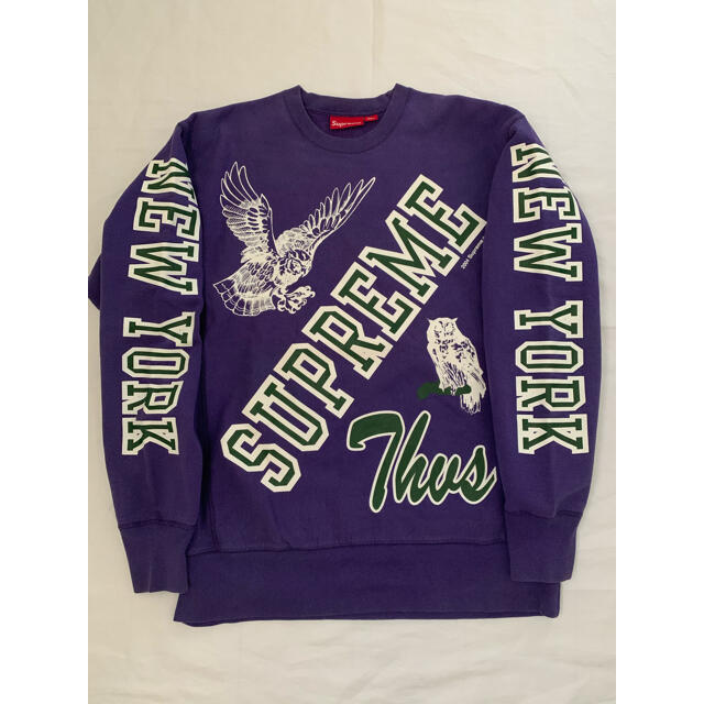 supreme 04aw crewneck sweat XL ブラウンメンズ