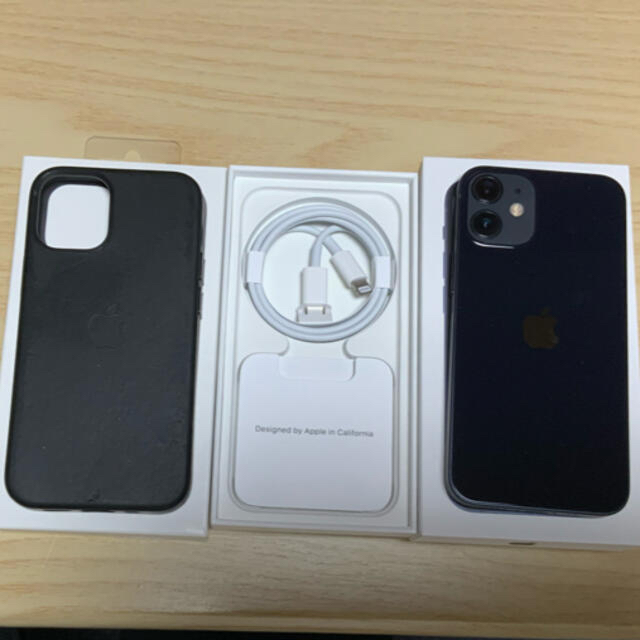 Apple - iPhone12mini + レザーケース