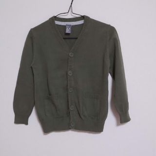 ザラキッズ(ZARA KIDS)の【100】ザラキッズ★ZaraKids★シンプル★無地★カーディガン★カーキ(Tシャツ/カットソー)