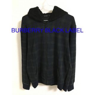 バーバリーブラックレーベル(BURBERRY BLACK LABEL)のBURBERRY BLACK LABEL ジップアップ　チェック柄パーカー(パーカー)