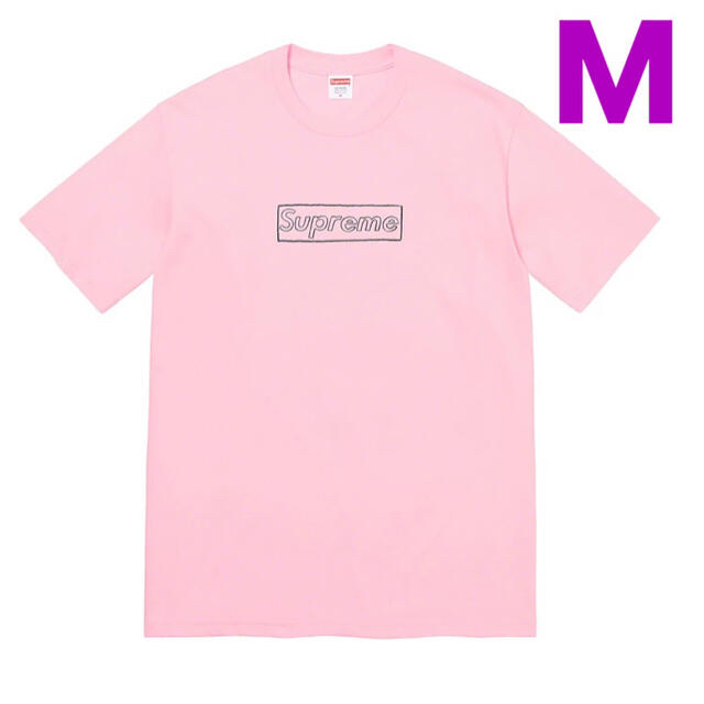 【本日まで】KAWS Chalk Logo Tee Light Pink M