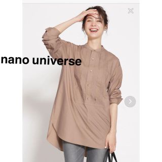 ナノユニバース(nano・universe)のナノユニバース　ピンタック  シャツ　プルオーバー(シャツ/ブラウス(長袖/七分))