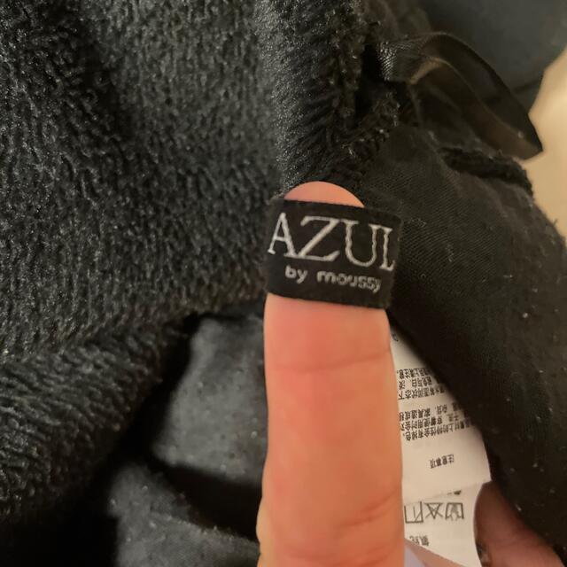 AZUL by moussy(アズールバイマウジー)のAZUL by moussy 黒スウェットロングスカート　裏起毛　　M レディースのスカート(ロングスカート)の商品写真