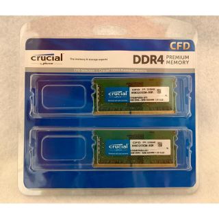 【新品・未開封】新品 CFD ノート用メモリ DDR4-3200 8GB 2枚組(PCパーツ)