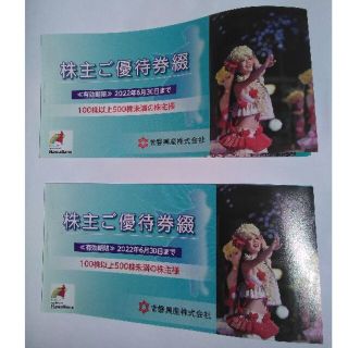 ハワイアンズ株主優待綴、2冊(遊園地/テーマパーク)