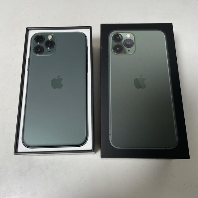 誠実 11 iPhone - Apple PRO SIMフリー ミッドナイトグリーン 64GB