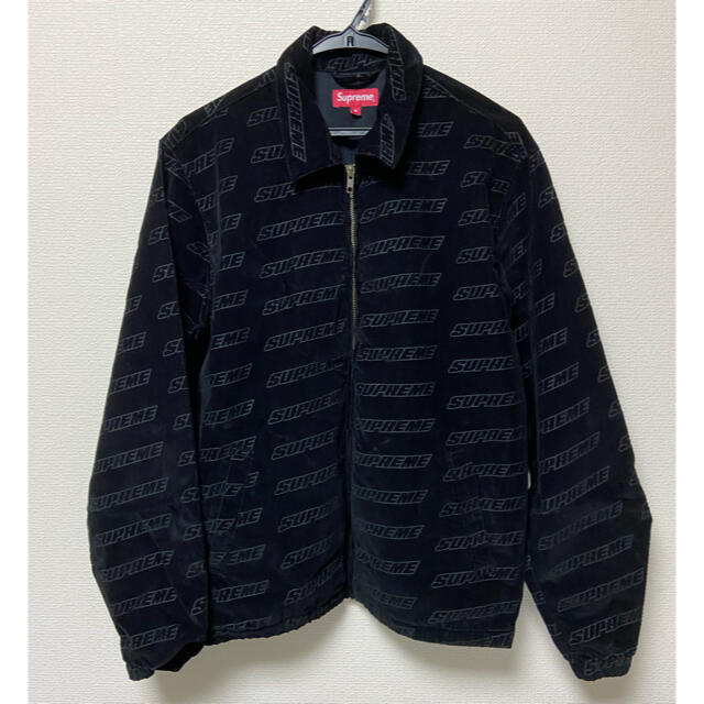 Gジャン/デニムジャケット18SS supreme debossed logo corduroy jkt