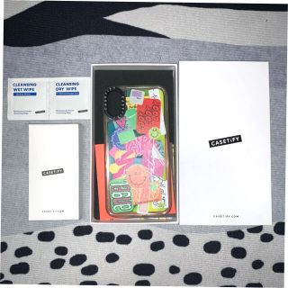 iPhoneXsケース casetify   箱、クリーナー付き(iPhoneケース)