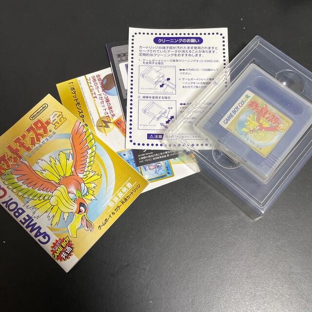 ゲームボーイ(ゲームボーイ)のゲームボーイカラー　➕　ポケモン金 エンタメ/ホビーのゲームソフト/ゲーム機本体(携帯用ゲームソフト)の商品写真