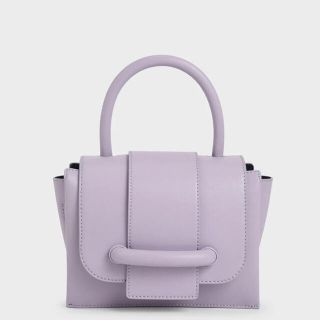 チャールズアンドキース(Charles and Keith)のcharlesandkeith チェーンストラップミニバッグ ライラック(ハンドバッグ)