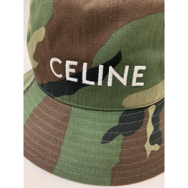 新品【 CELINE セリーヌ 】ロゴ エンブロイダリー バケット ハット M