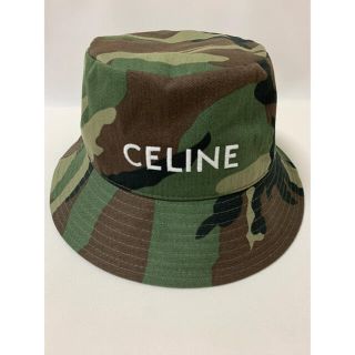 セリーヌ(celine)の新品【 CELINE セリーヌ 】ロゴ エンブロイダリー バケット ハット M(ハット)