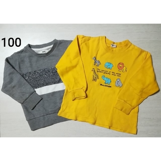 ムージョンジョン(mou jon jon)のトレーナー  男の子 100 2枚まとめ売り Mou jon jon MPS(Tシャツ/カットソー)