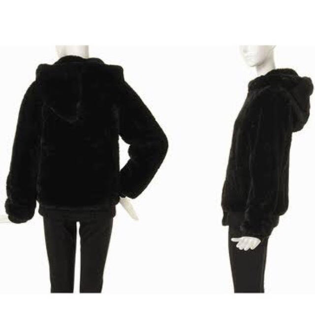 EMODA(エモダ)のボアパーカーPK/ブラック レディースのジャケット/アウター(毛皮/ファーコート)の商品写真